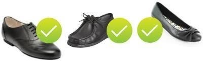 Image of acceptable footwear