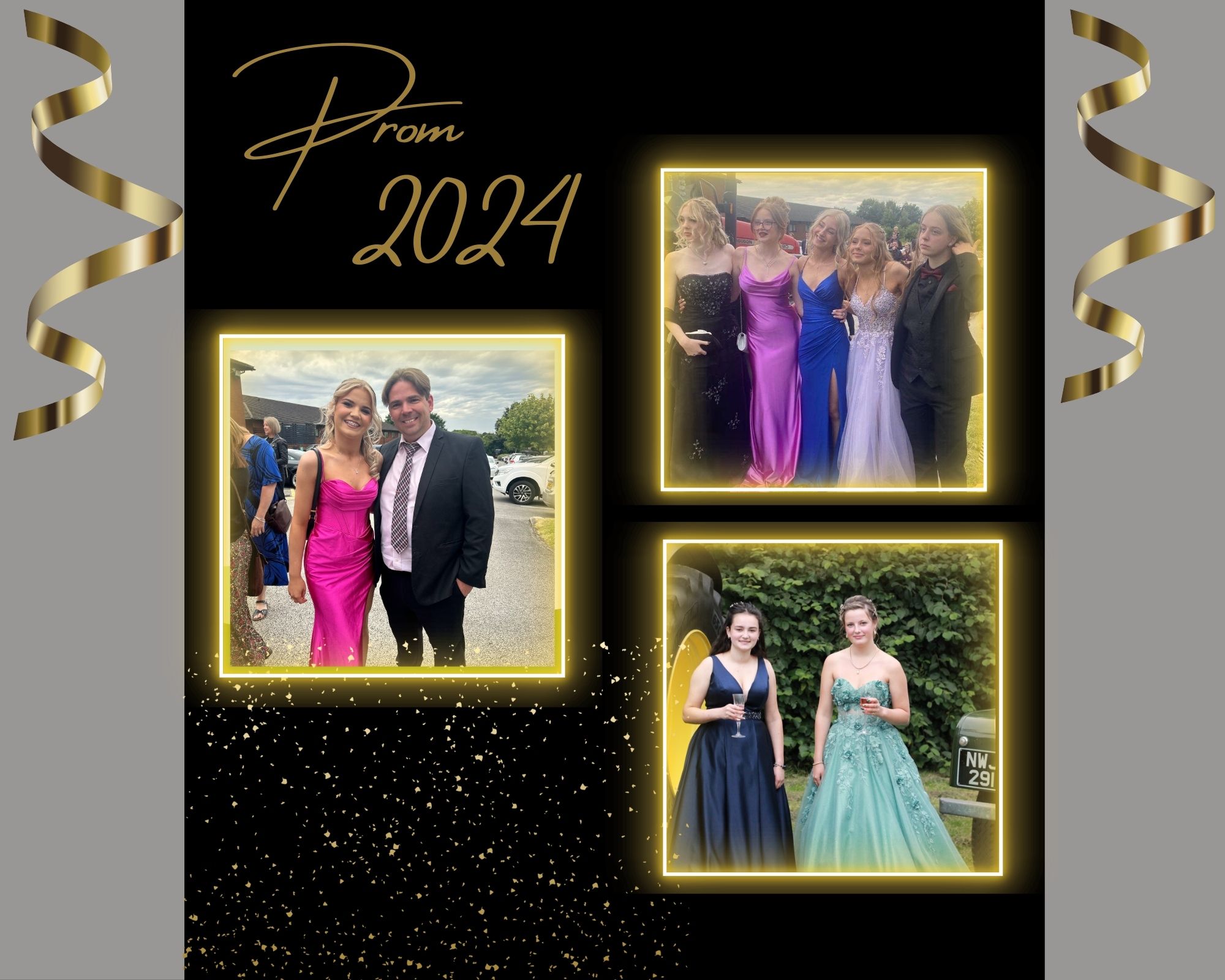 Photos of students attending their Prom 2024