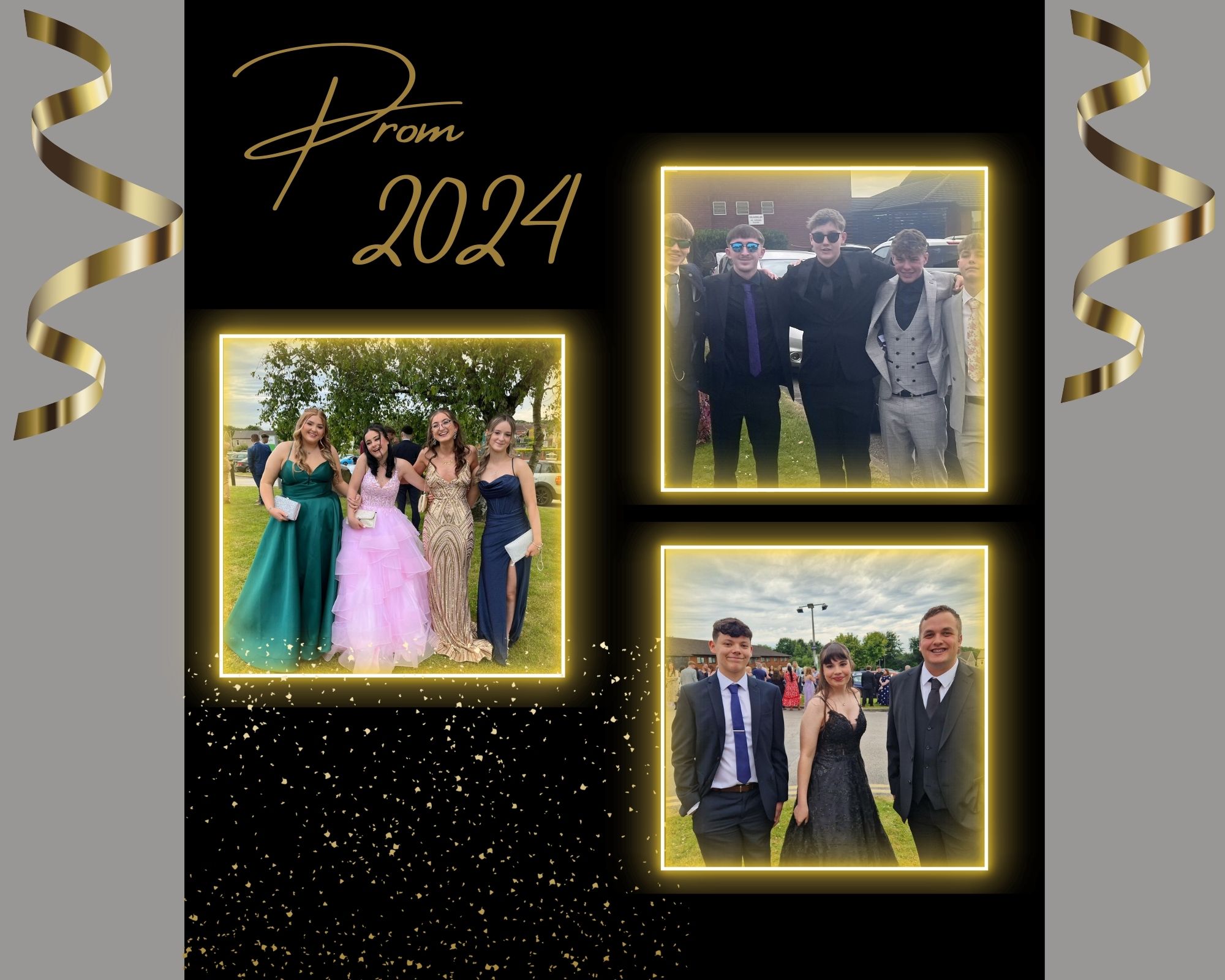 Photos of students attending their Prom 2024