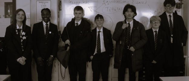 Tibshelf School pupils from debate club.