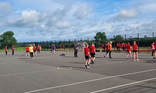 Students participating in sports day 203 