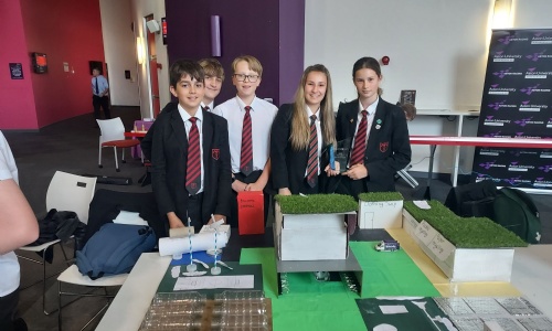 Our year 8 students created a model environmentally friendly school on an Island.